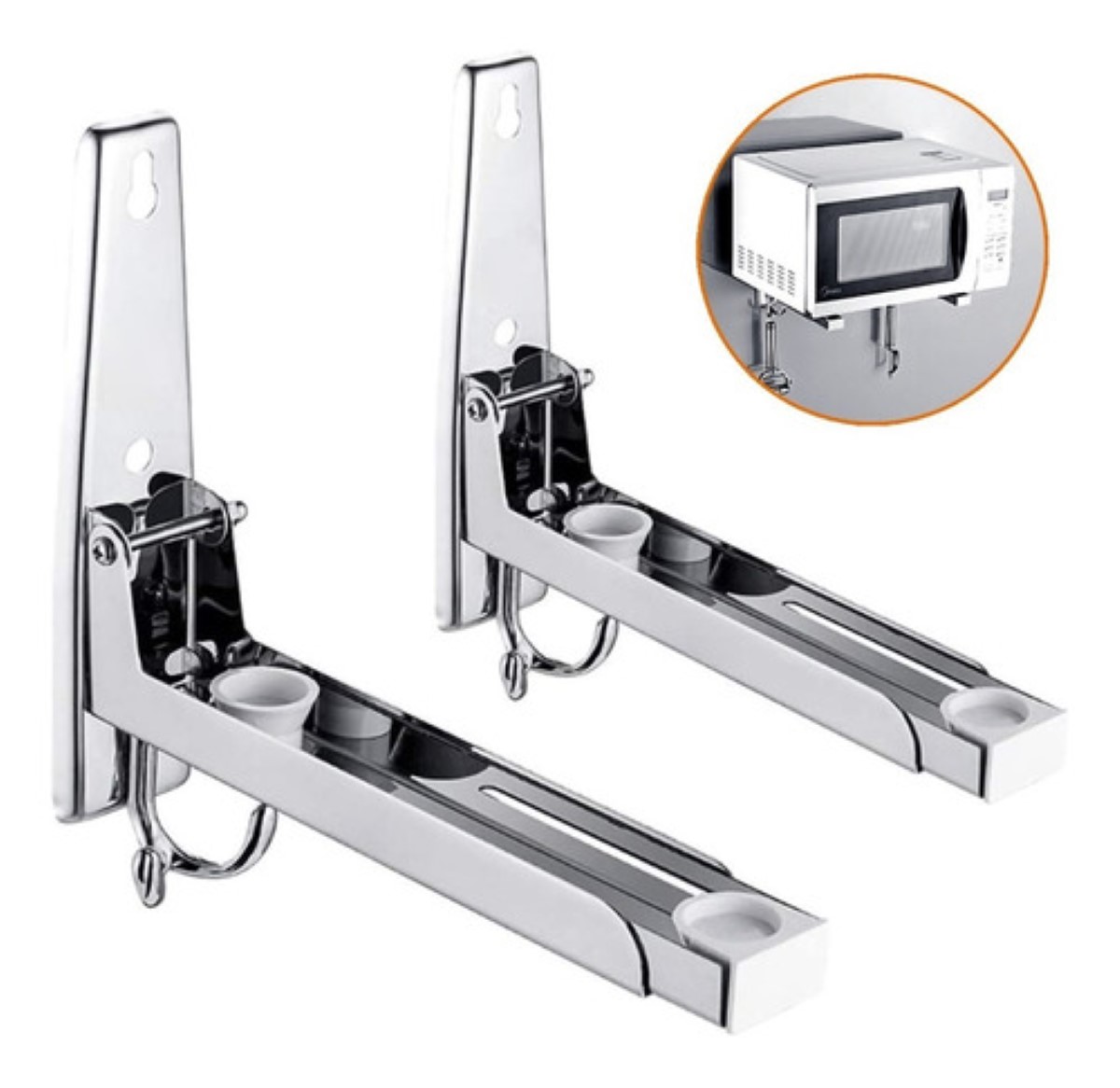 Soportes Plegables De Acero Inoxidable Para Microondas 2 pz