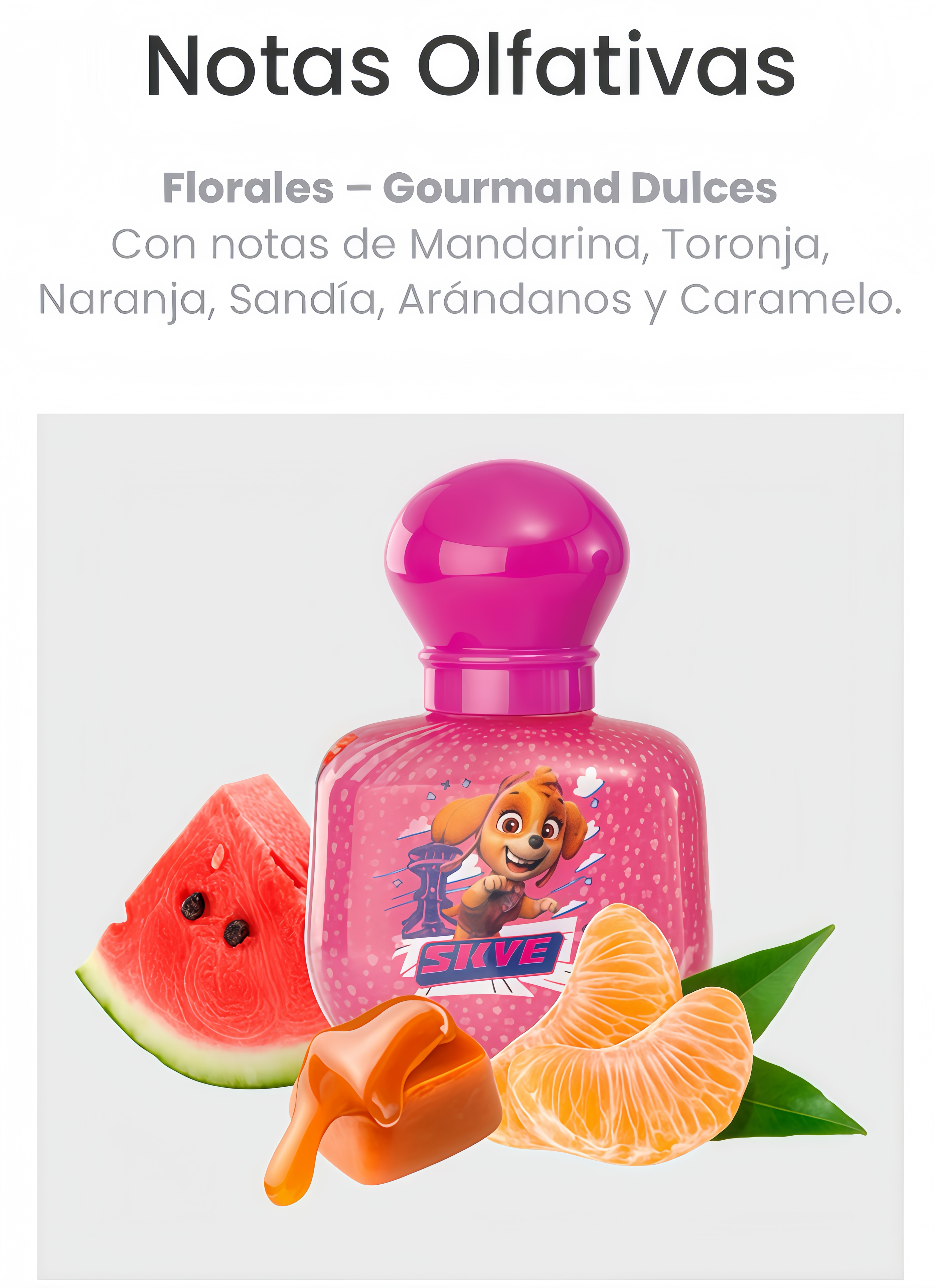 SKYE PAW PATROL PERFUME INFANTIL AROMA DE ALTA DURACIÓN EL PREFERIDO DE LAS NIÑAS