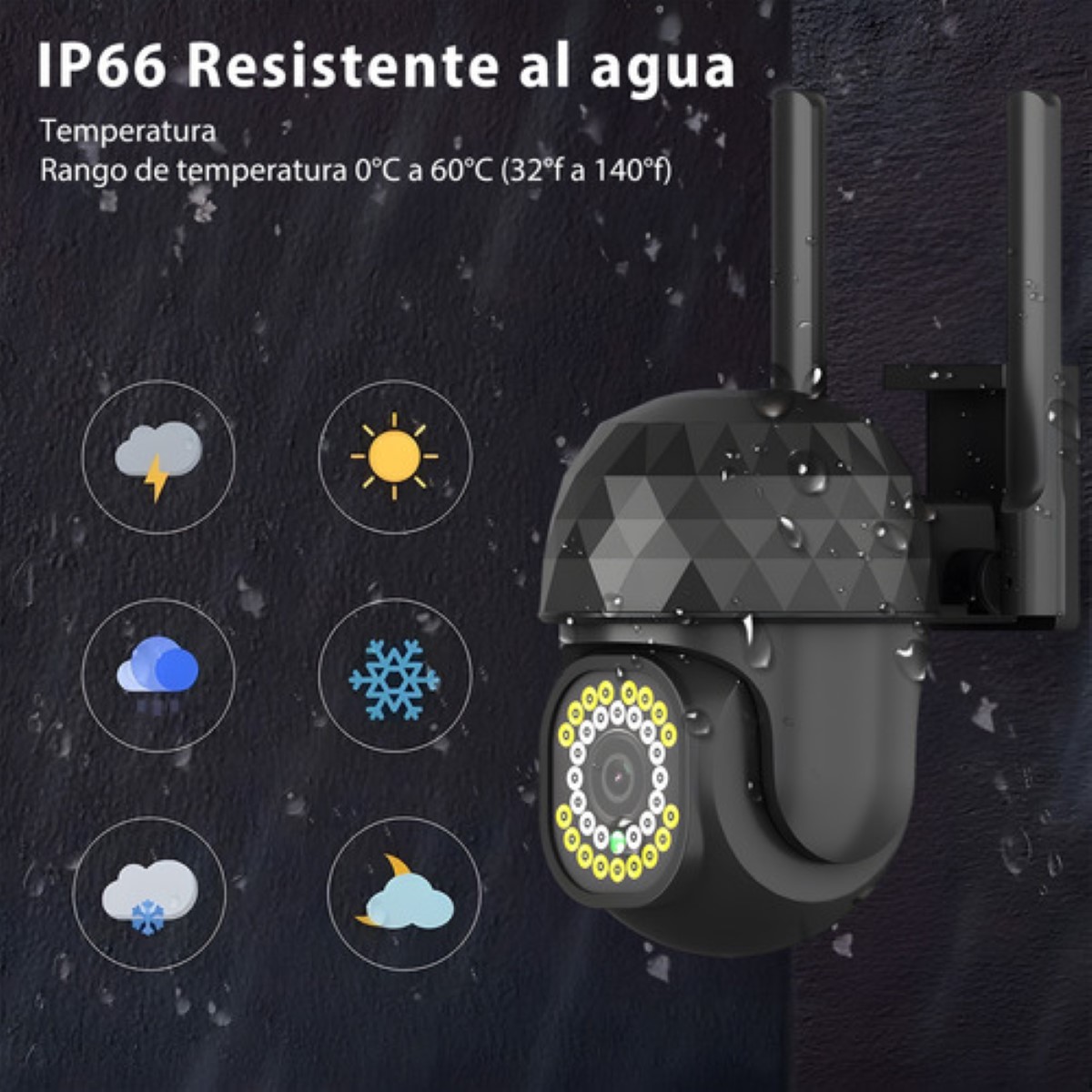 2 Camaras De Seguridad Baratas Vigilancia Wifi Exterior
