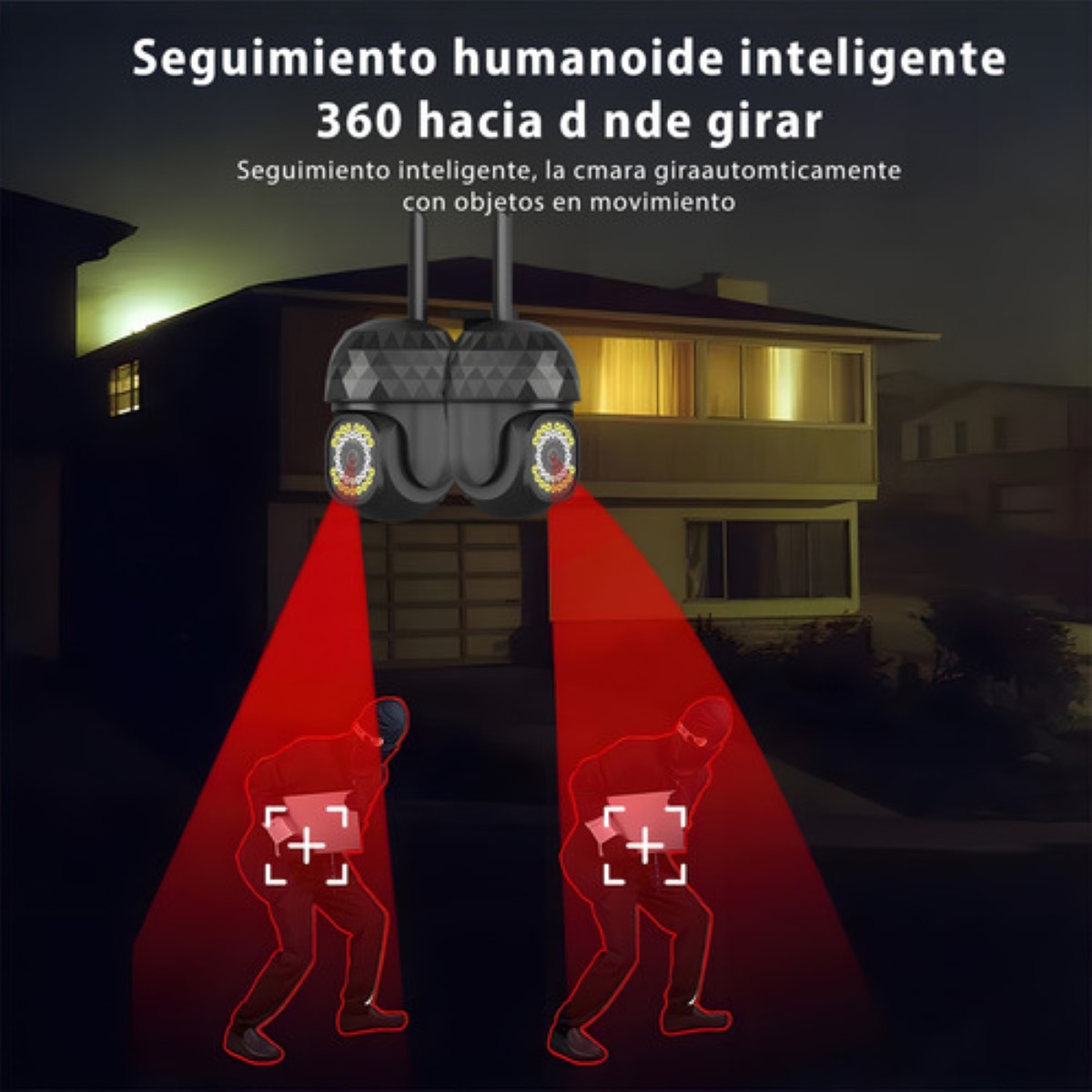 2 Camaras De Seguridad Baratas Vigilancia Wifi Exterior