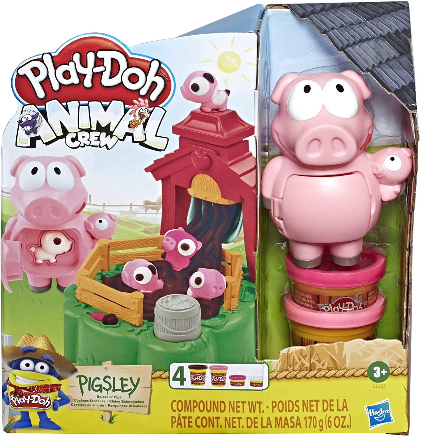 Set De Masas Play Doh Cerditos En El Lodo