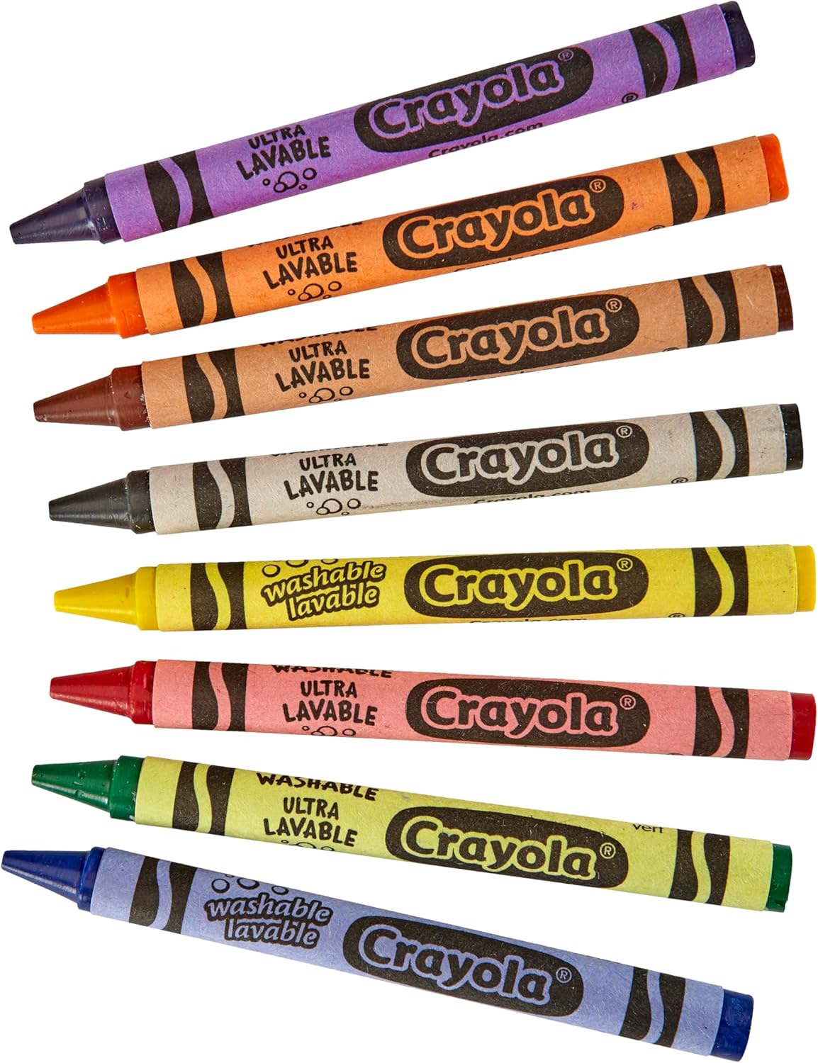 Crayola 24 Crayones Lavables Ultra Limpios Niños Regalos