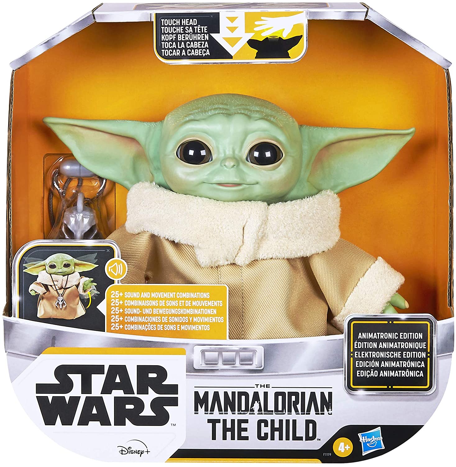 STAR WARS Hasbro Child Animatronic Edition con más de 25 Sonidos y Movimientos - Juguete The Mandalorian
