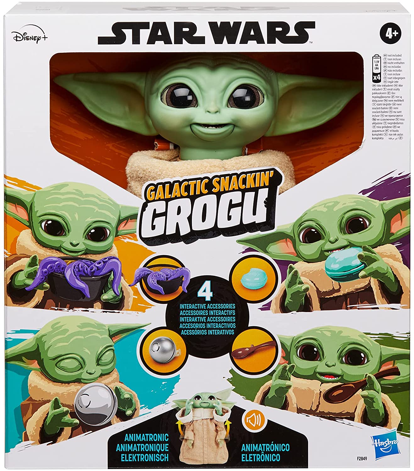 STAR WARS Galactic Snackin’ Grogu - Juguete animatrónico