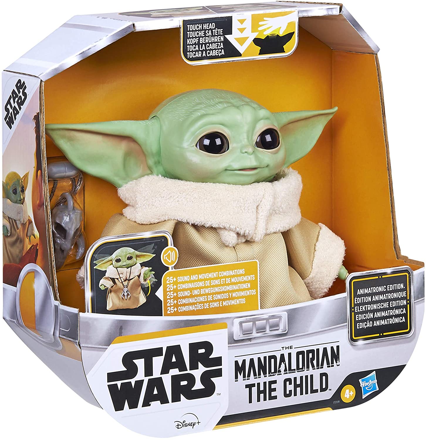 STAR WARS Hasbro Child Animatronic Edition con más de 25 Sonidos y Movimientos - Juguete The Mandalorian