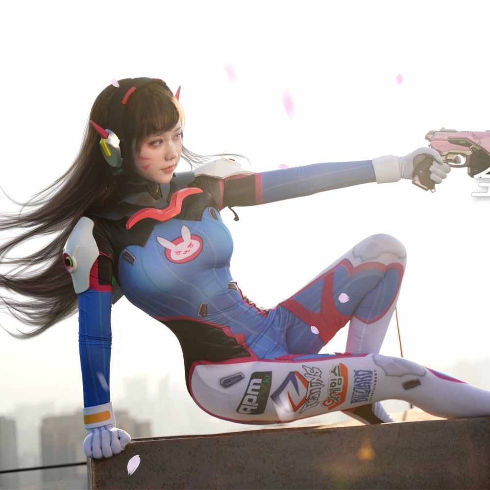 Disfraz Sexy Cosplay Overwatch DVa Traje Zentai Halloween