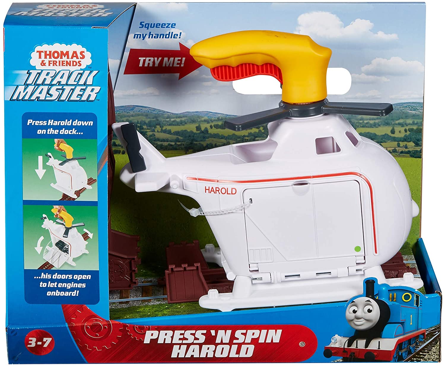 Thomas & Friends Press 'n Spin Harold, helicóptero Fisher Price