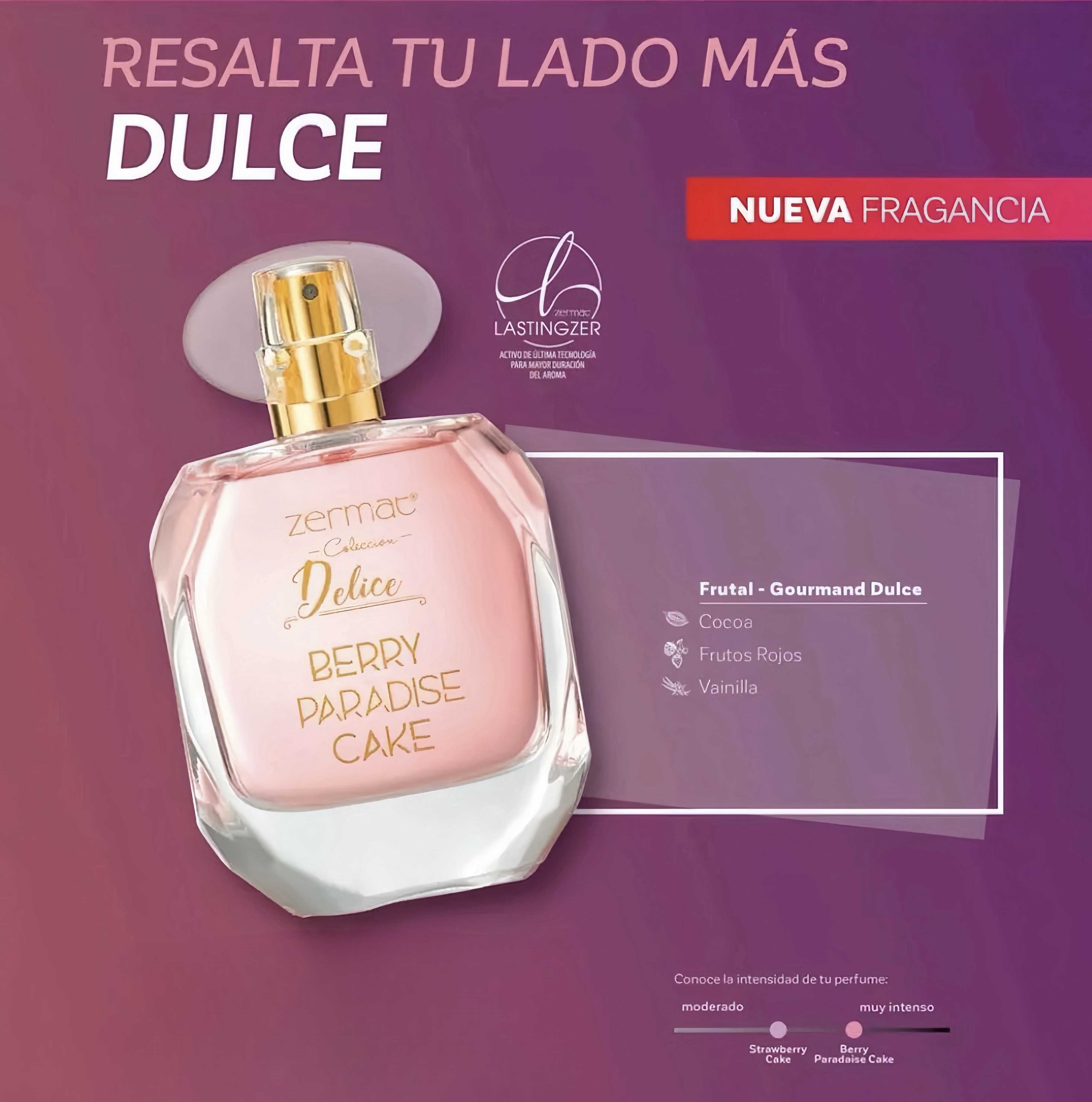 BERRY PARADAISE CAKE AROMA EXQUISITO EXCELENTE PARA JOVENCITAS Y MUJERES MADURAS 