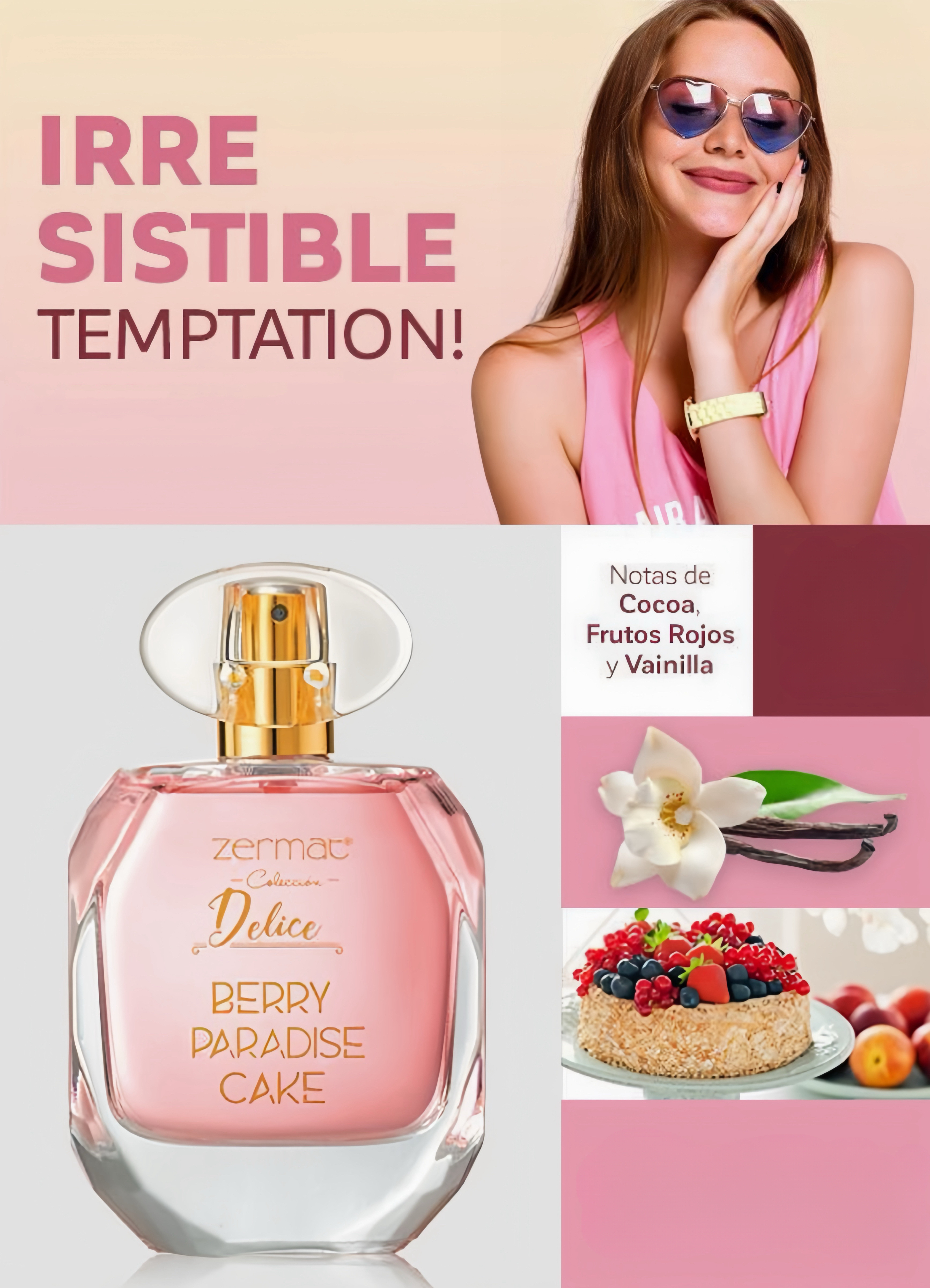 BERRY PARADAISE CAKE AROMA EXQUISITO EXCELENTE PARA JOVENCITAS Y MUJERES MADURAS 