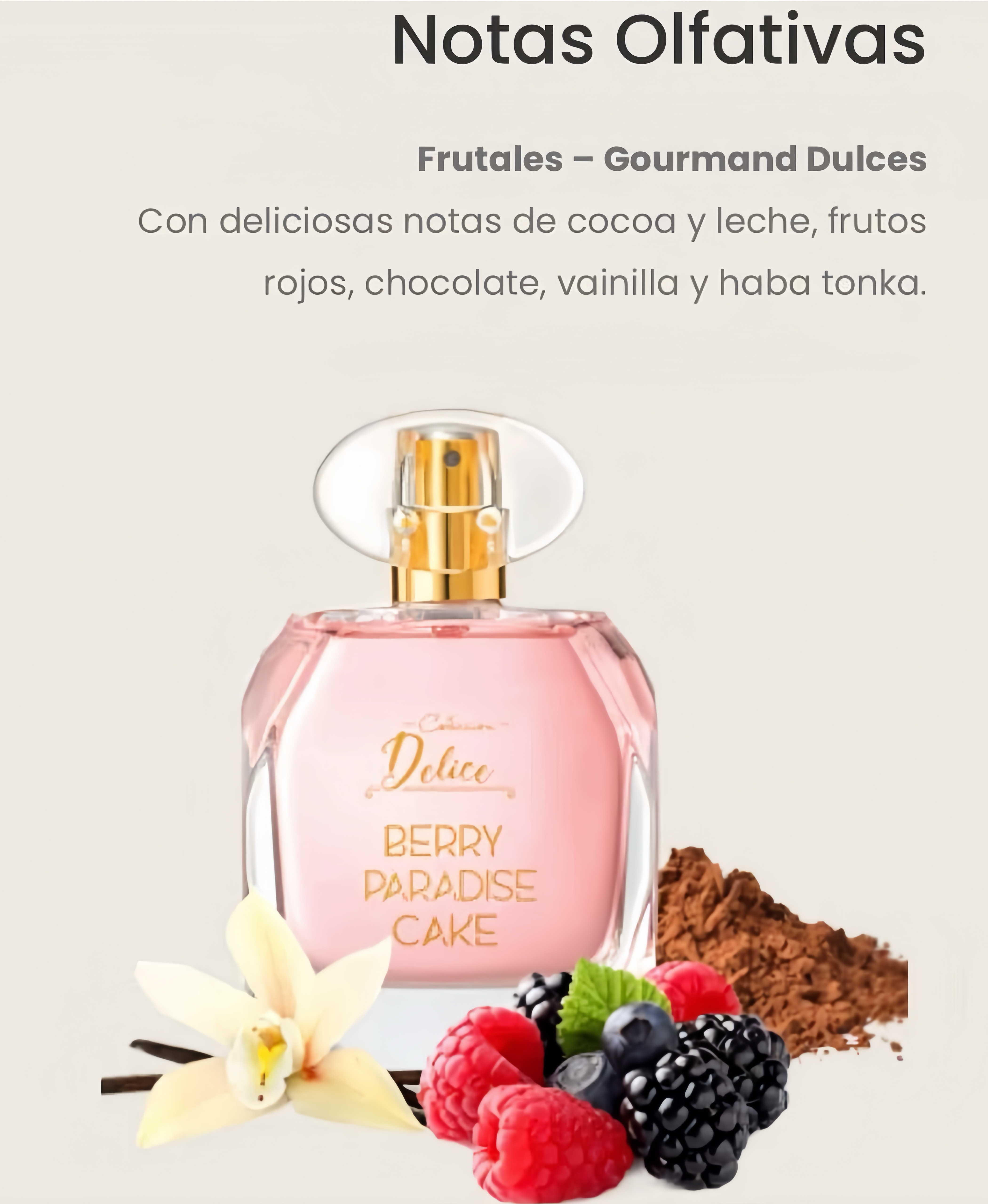BERRY PARADAISE CAKE AROMA EXQUISITO EXCELENTE PARA JOVENCITAS Y MUJERES MADURAS 