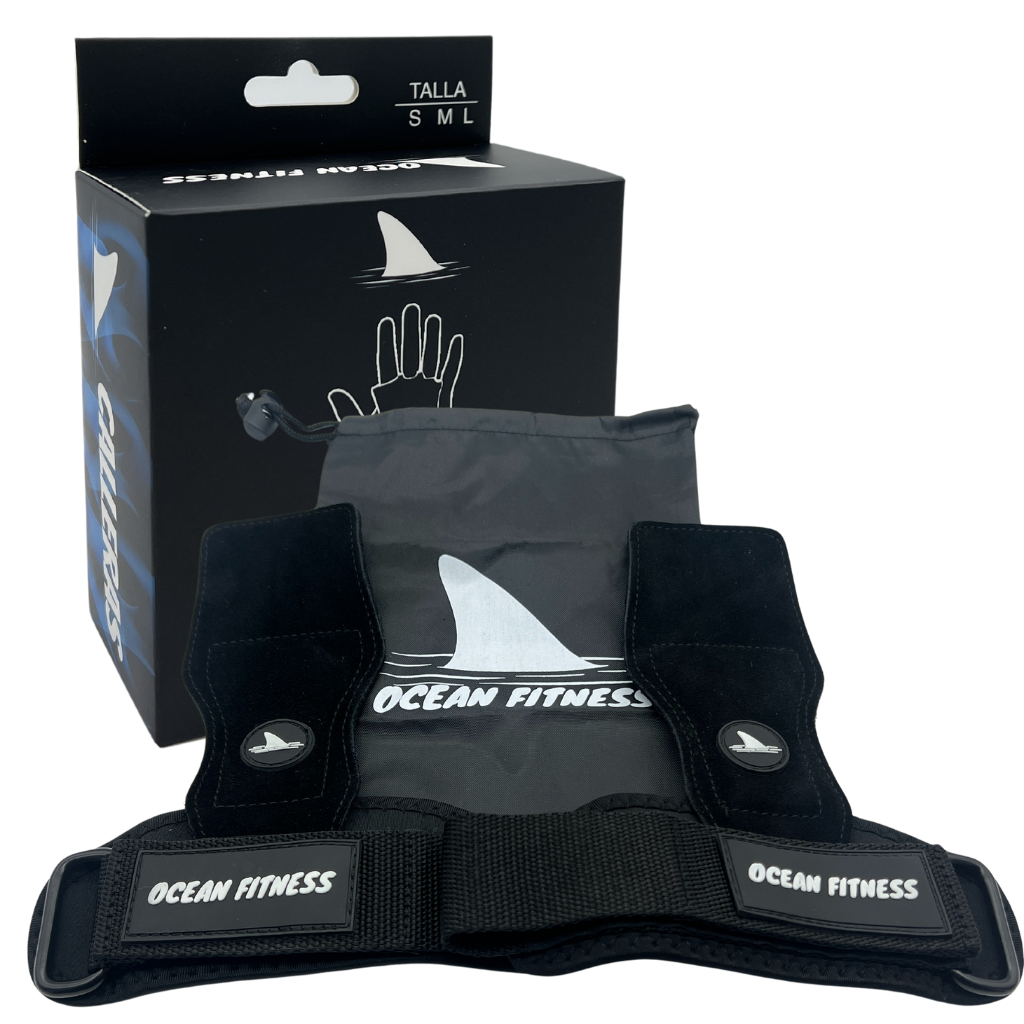 Calleras Deportivas para Pesas Ocean Fitness Piel Crossfit Gym