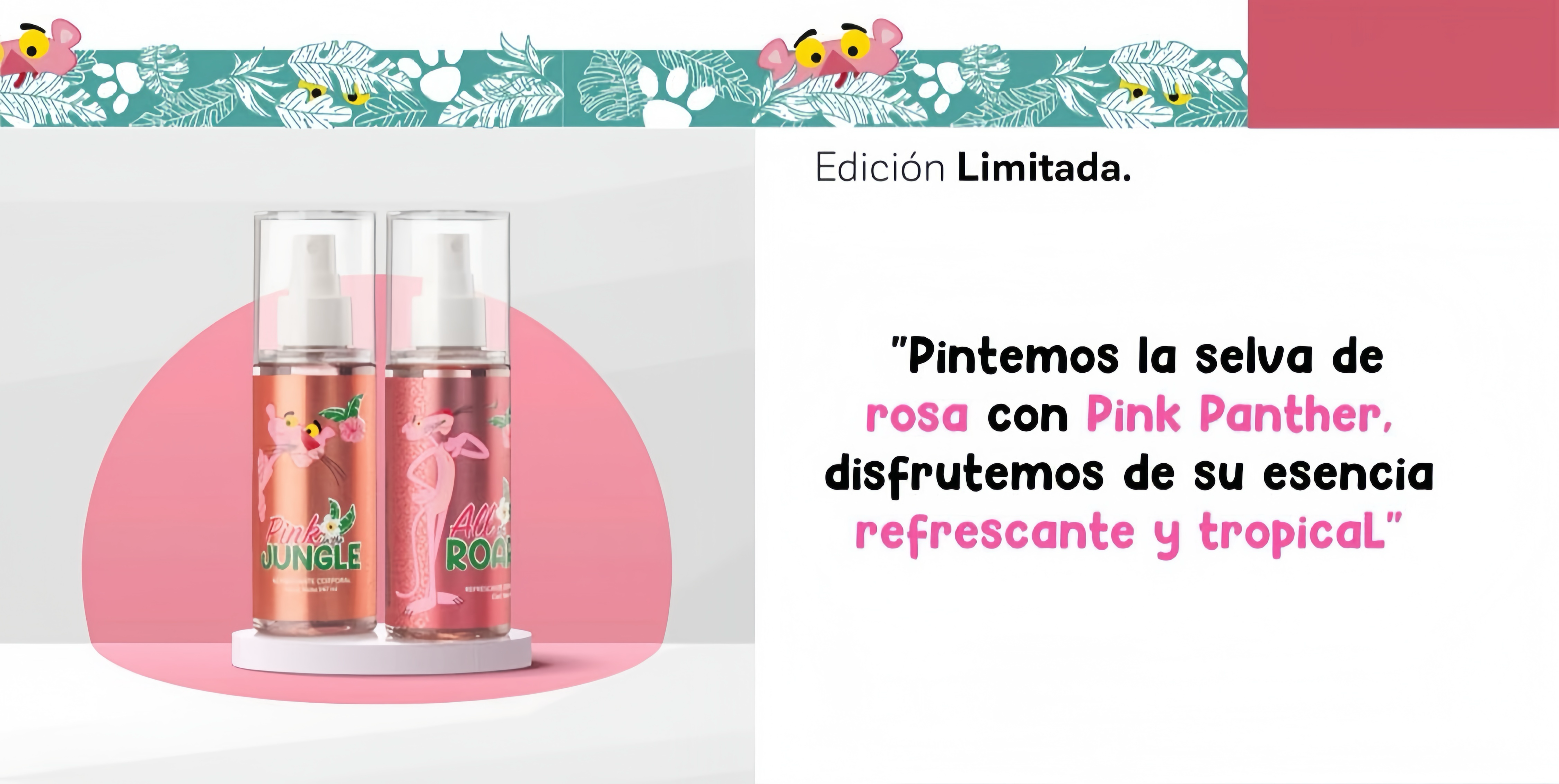 LA PANTERA ROSA SET DE 2 REFRESCANTES CORPORALES EXQUISITO AROMA EDICIÓN LIMITADA