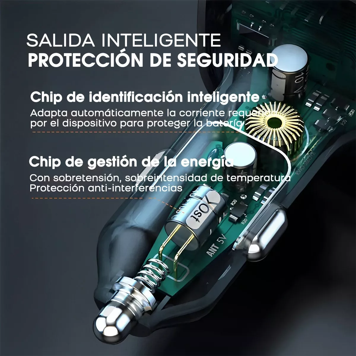 Transmisor Bluetooth Fm Para Auto Bluetooth 5.0 Manos Libres