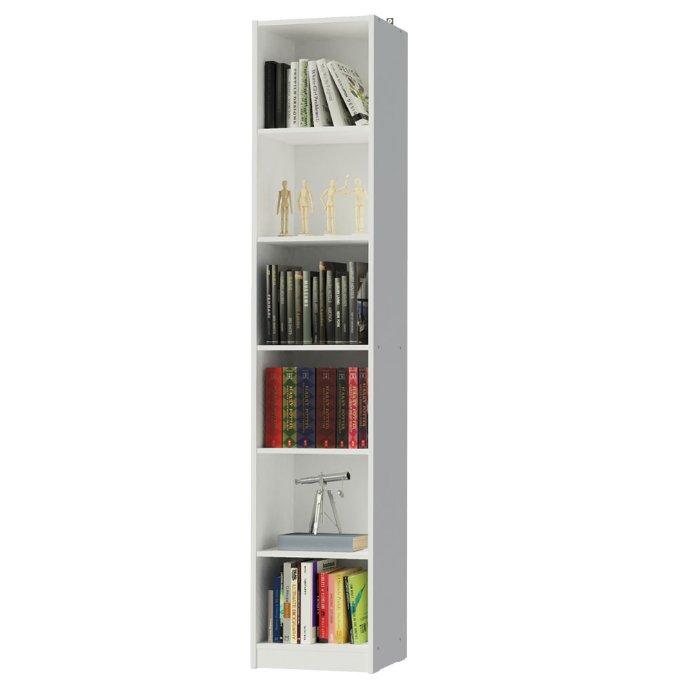 Estante Librero Organizador Madesa 6906 con 6 Nichos Blanco