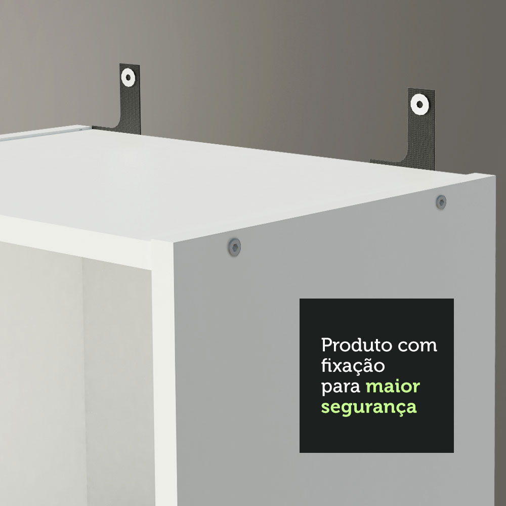Estante Librero Organizador Madesa 6906 con 6 Nichos Blanco