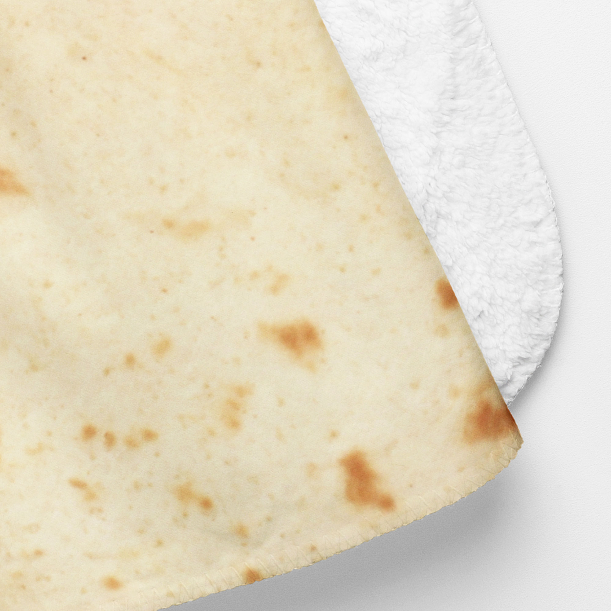 Cobija Manta Frazada Redonda Para Bebé Diseño de Tortilla Burrito Ultra Suave y Ligera