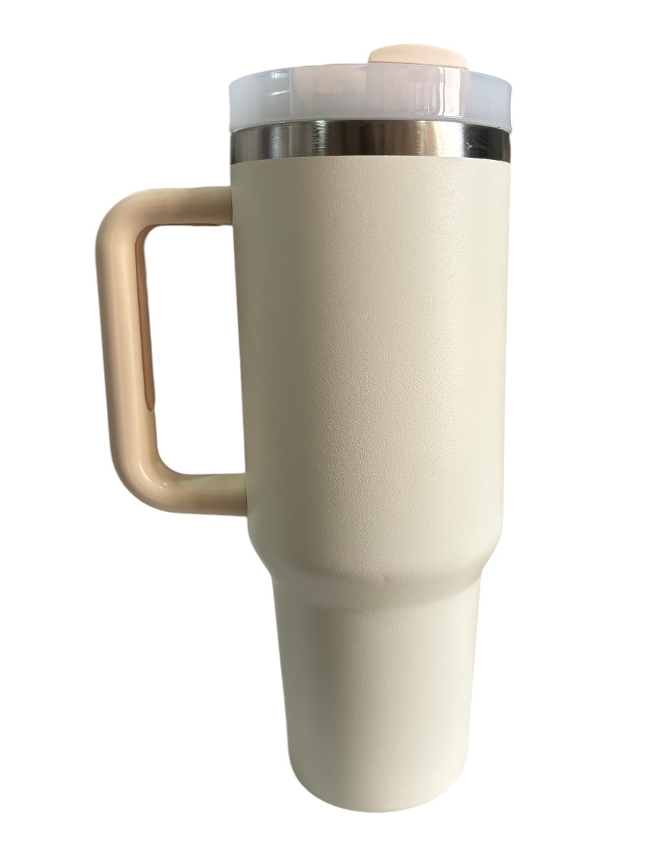 Termo de acero inoxidable Quencher 2.0 color Blanco Perla de 40 onzas