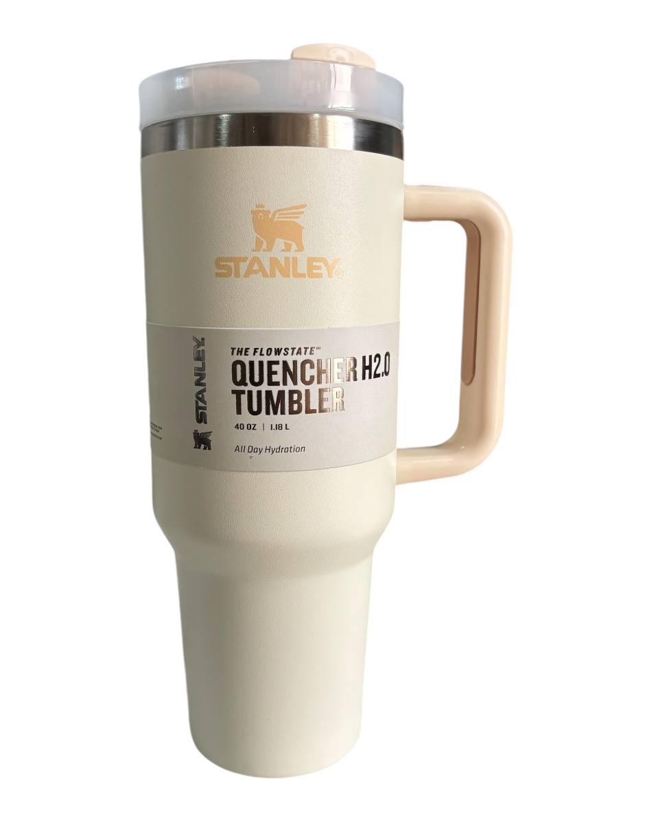 Termo de acero inoxidable Quencher 2.0 color Blanco Perla de 40 onzas