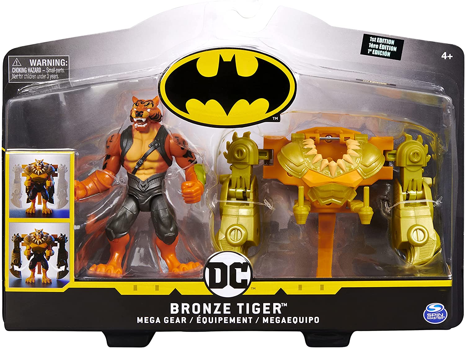 BATMAN, Mega Equipo Bronze y Figura Tigre Spin Master