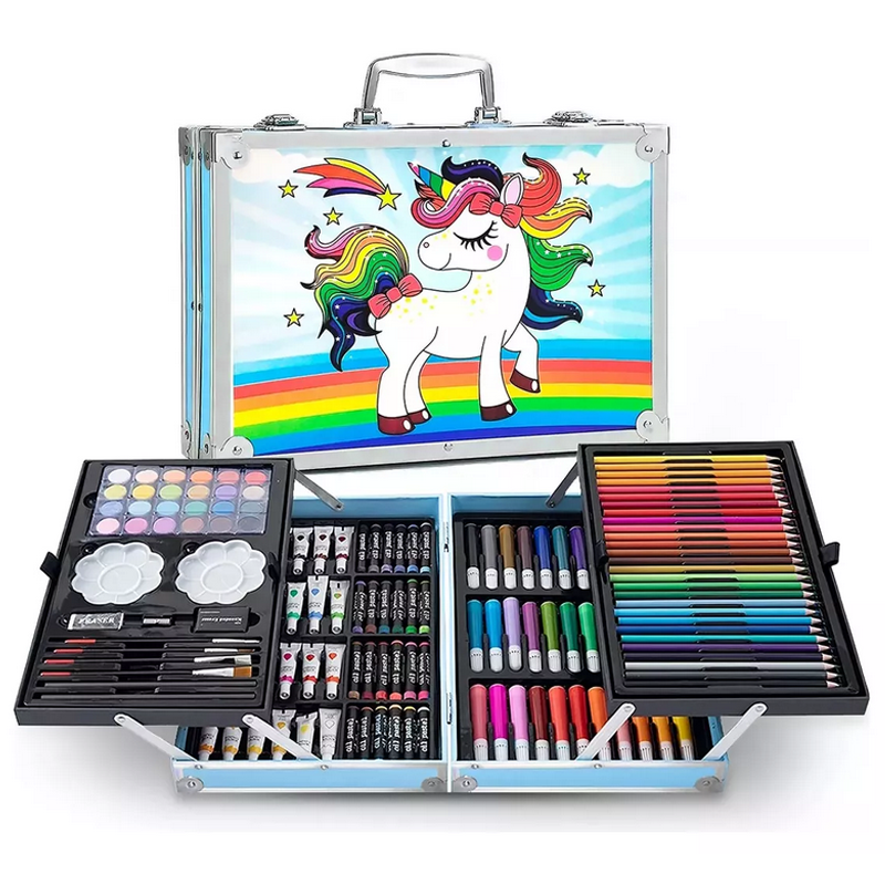 Colores Lápices Kit Dibujo 145 pza Set De Arte Profesional