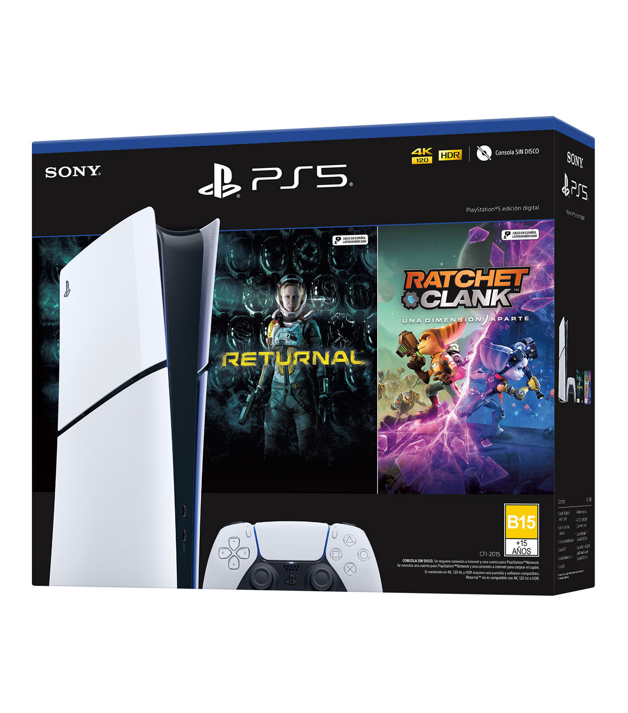 PlayStation 5 Bundle (Modelo Slim Digital) con 2 Juegos - Digital