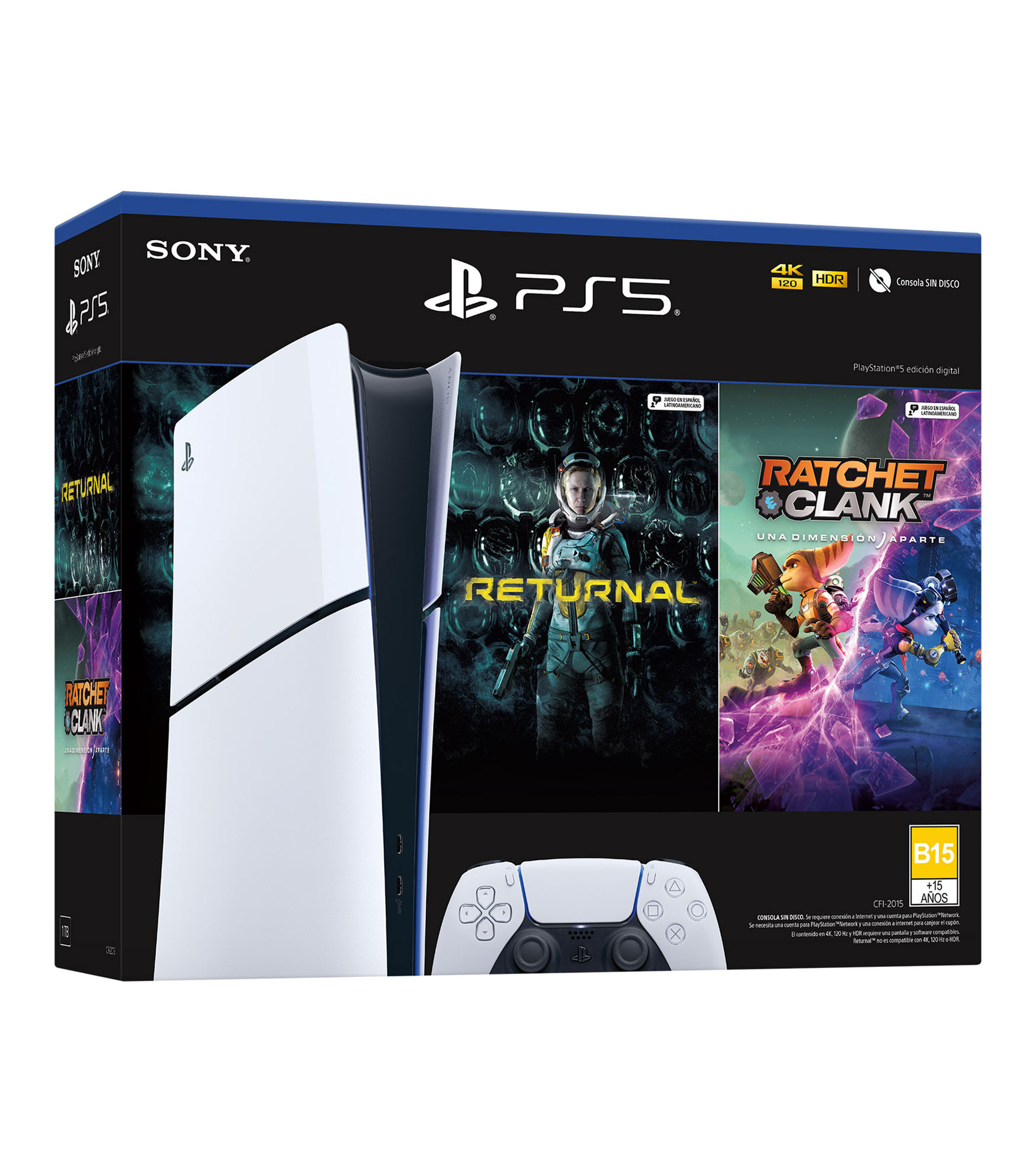 PlayStation 5 Bundle (Modelo Slim Digital) con 2 Juegos - Digital