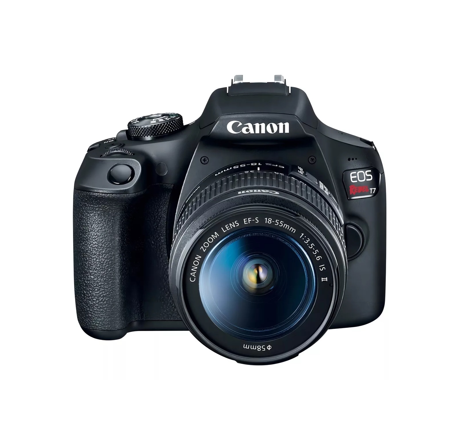 Cámara Canon EOS Rebel T7 CAM CAN REB T7 DSLR Con Lente EF-S 18-55mm Color Negro