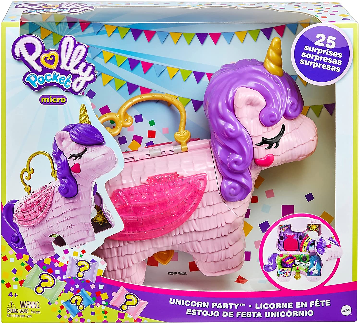 Unicornio Arcoiris Unicornio De Sorpresas Polly Pocket Unicorn