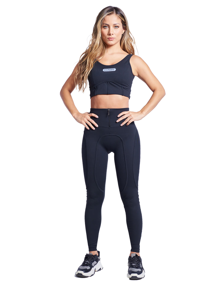 LEGGINGS COLOMBIANA VELVET NEGRO MARCA BONLIFE