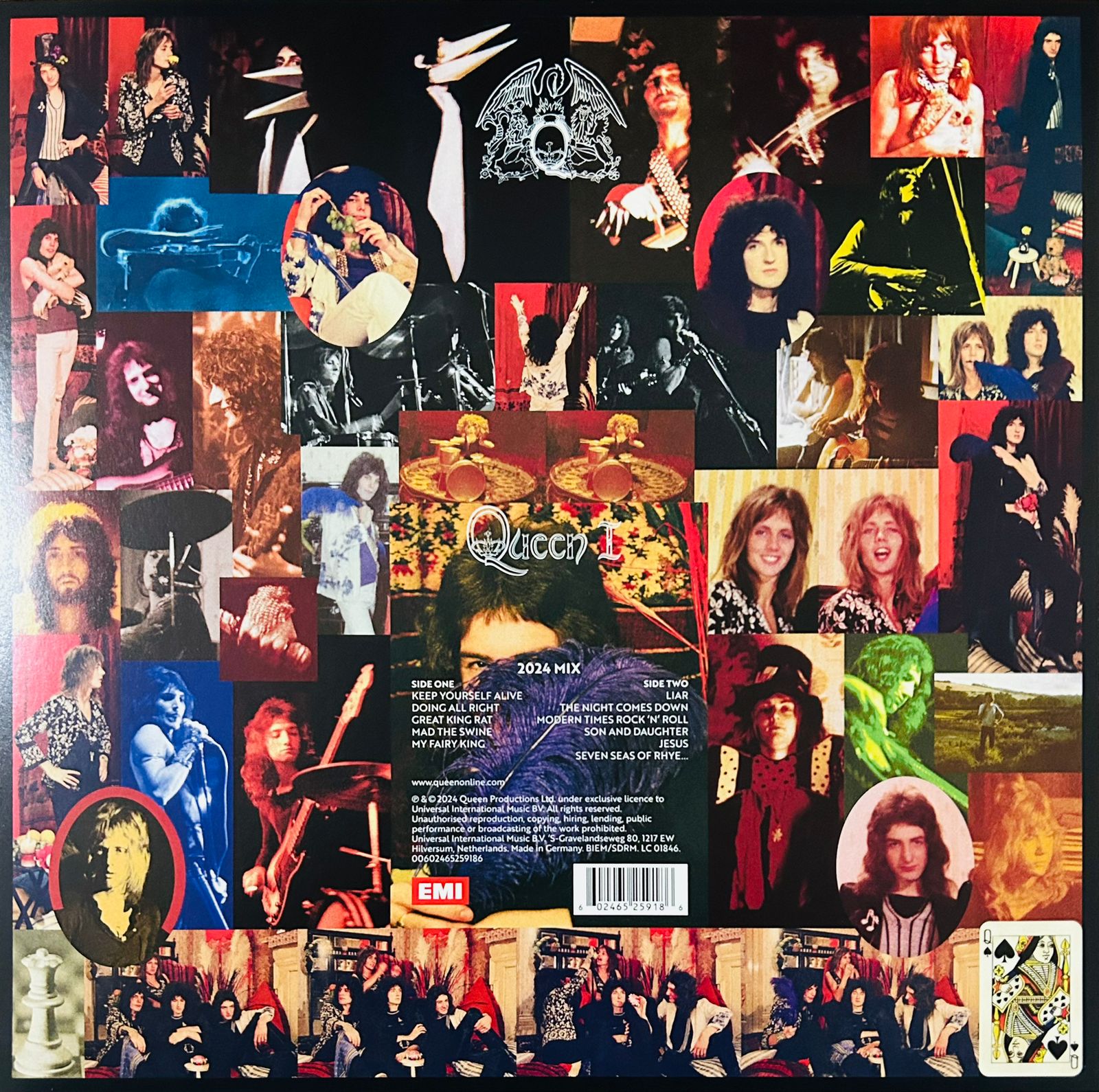 Queen # 1 Uno Black Negro 180 Gramos Lp Vinyl