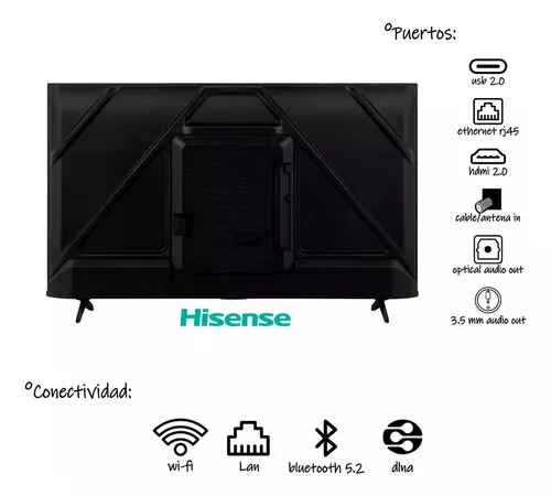 Pantalla 43 Hisense Qled Qd65nf Quantum Dot Color, Smart Tv
