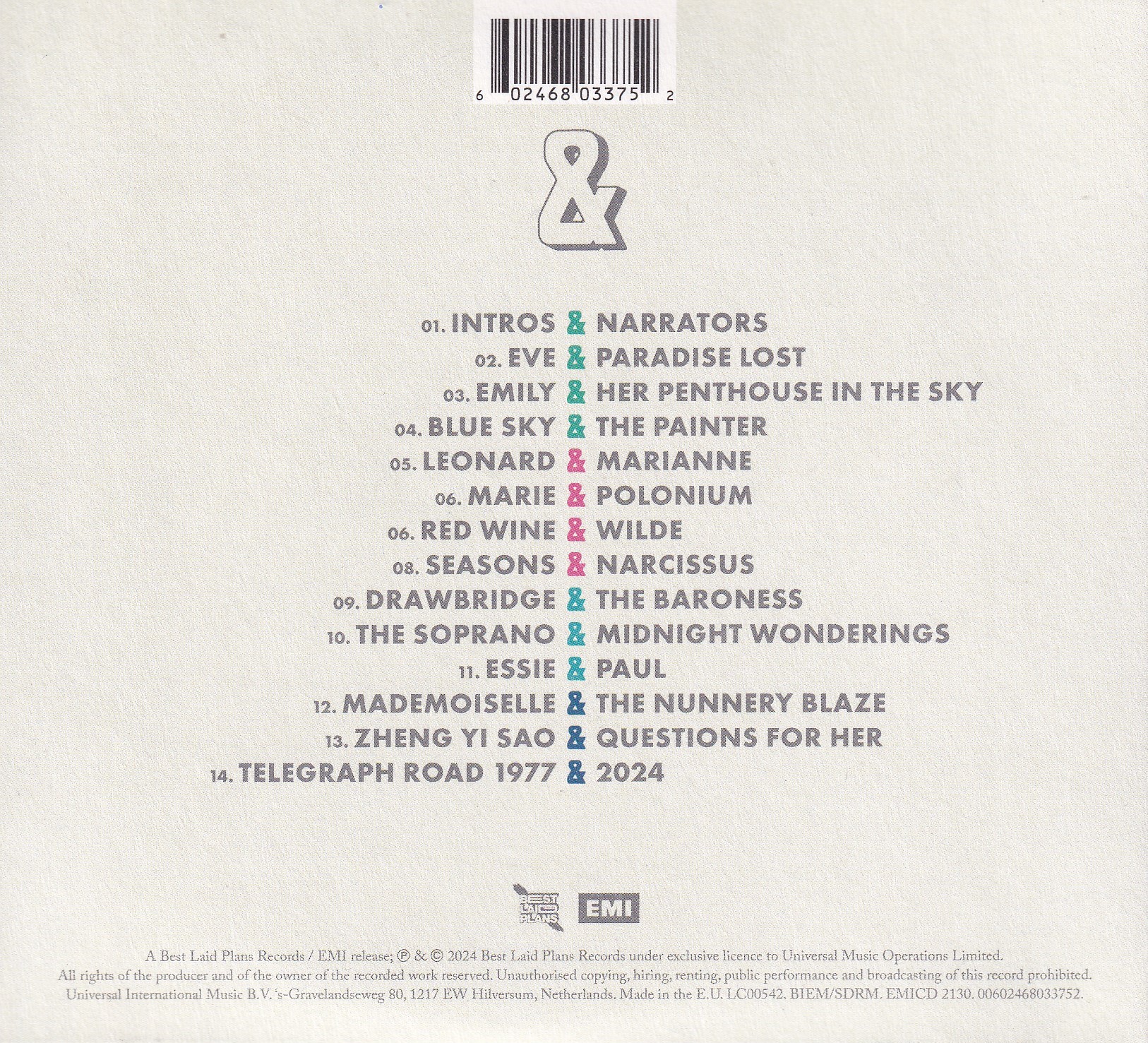Bastille & ( Ampersand ) Disco Cd