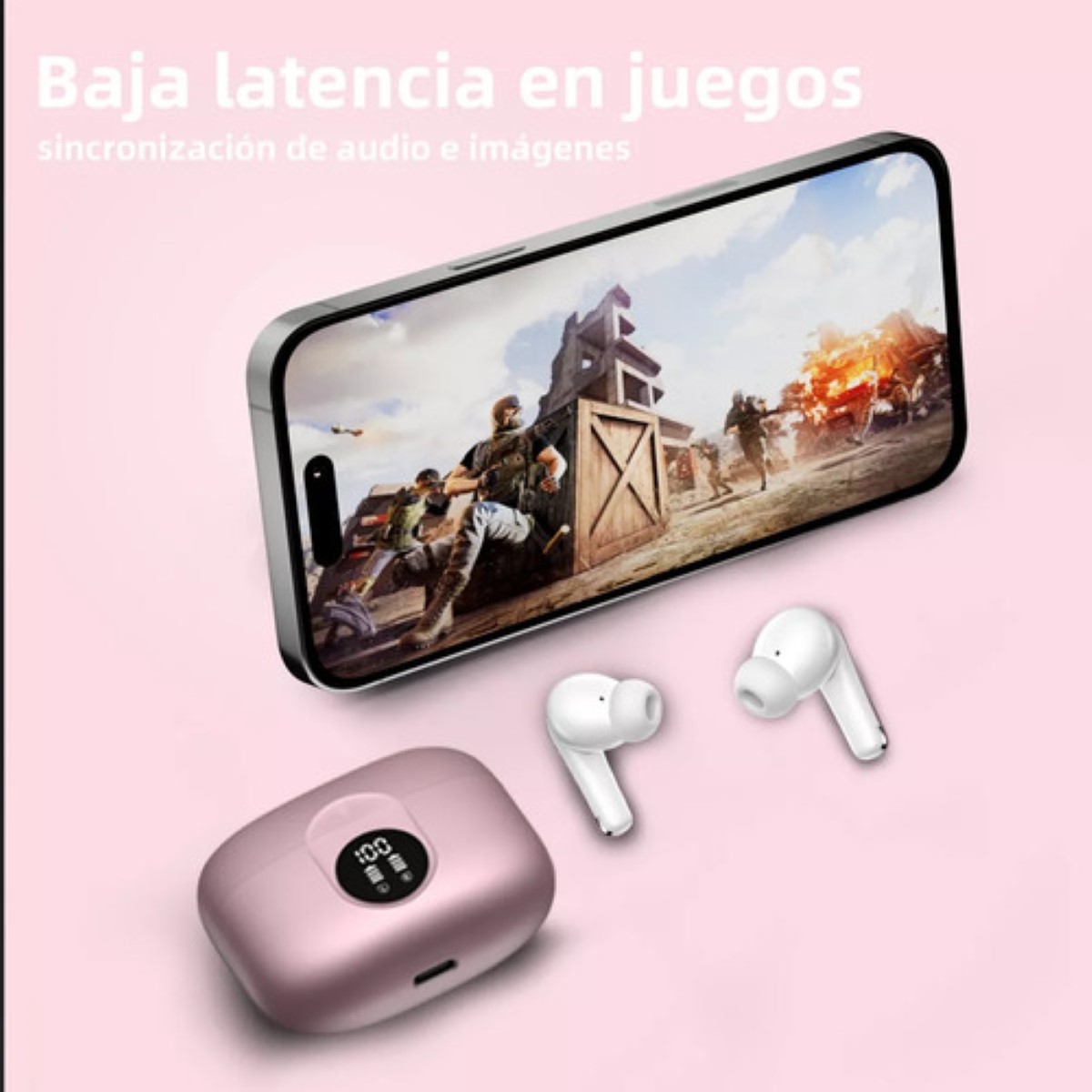 Audífonos Inalámbricos Occiam P91 In Ear Bluetooth 5.4 Rosa 