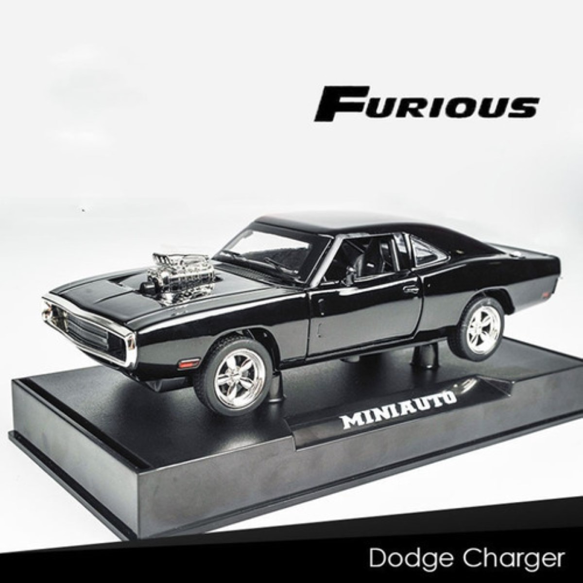 Dodge Charger 1969 Rapido Y Furioso Muscle Clásico 1:32 Color Negro