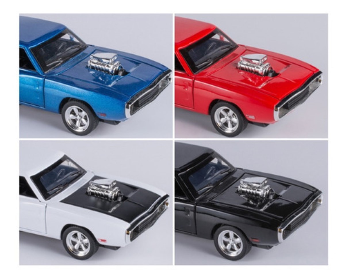 Dodge Charger 1969 Rapido Y Furioso Muscle Clásico 1:32 Color Negro