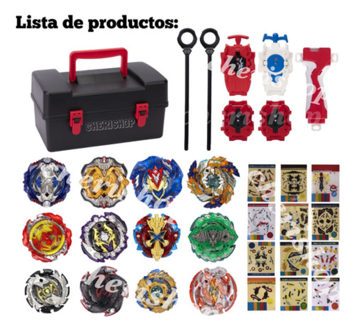 12pcs Top Beyblade Burst Bey Blade Battle Juguetes Trompos