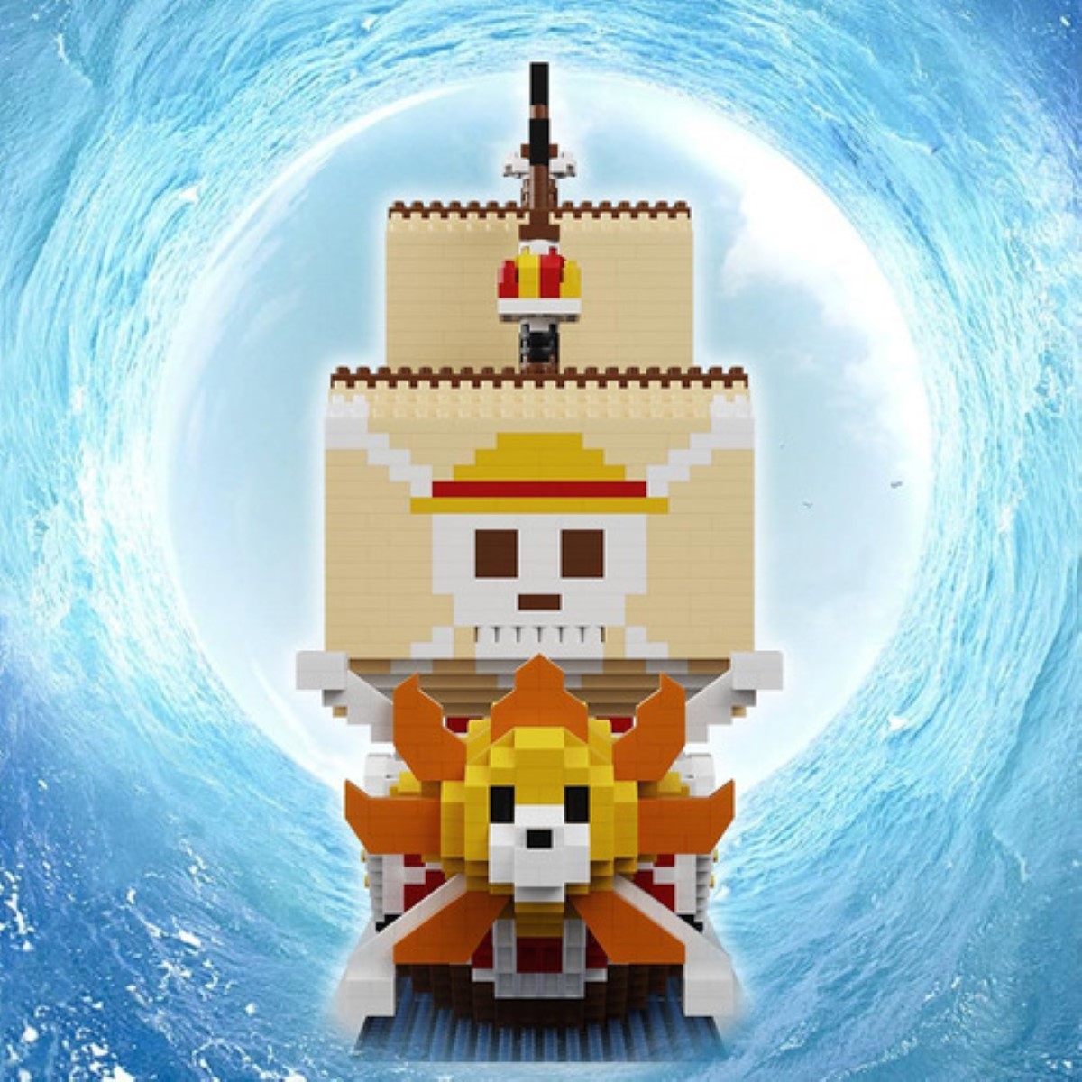 Barco Pirata Rompecabezas 3d One Piece Luffy Armables Blocks