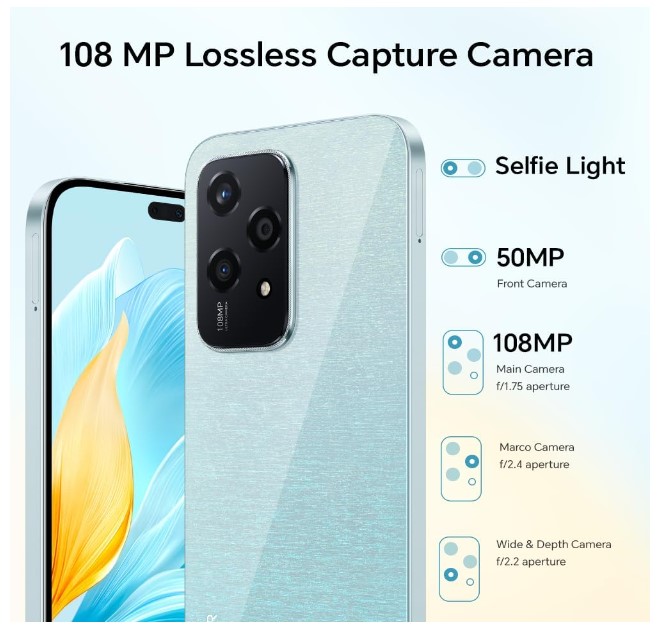 Honor 200 Lite 5G 256GB 8GB Negro