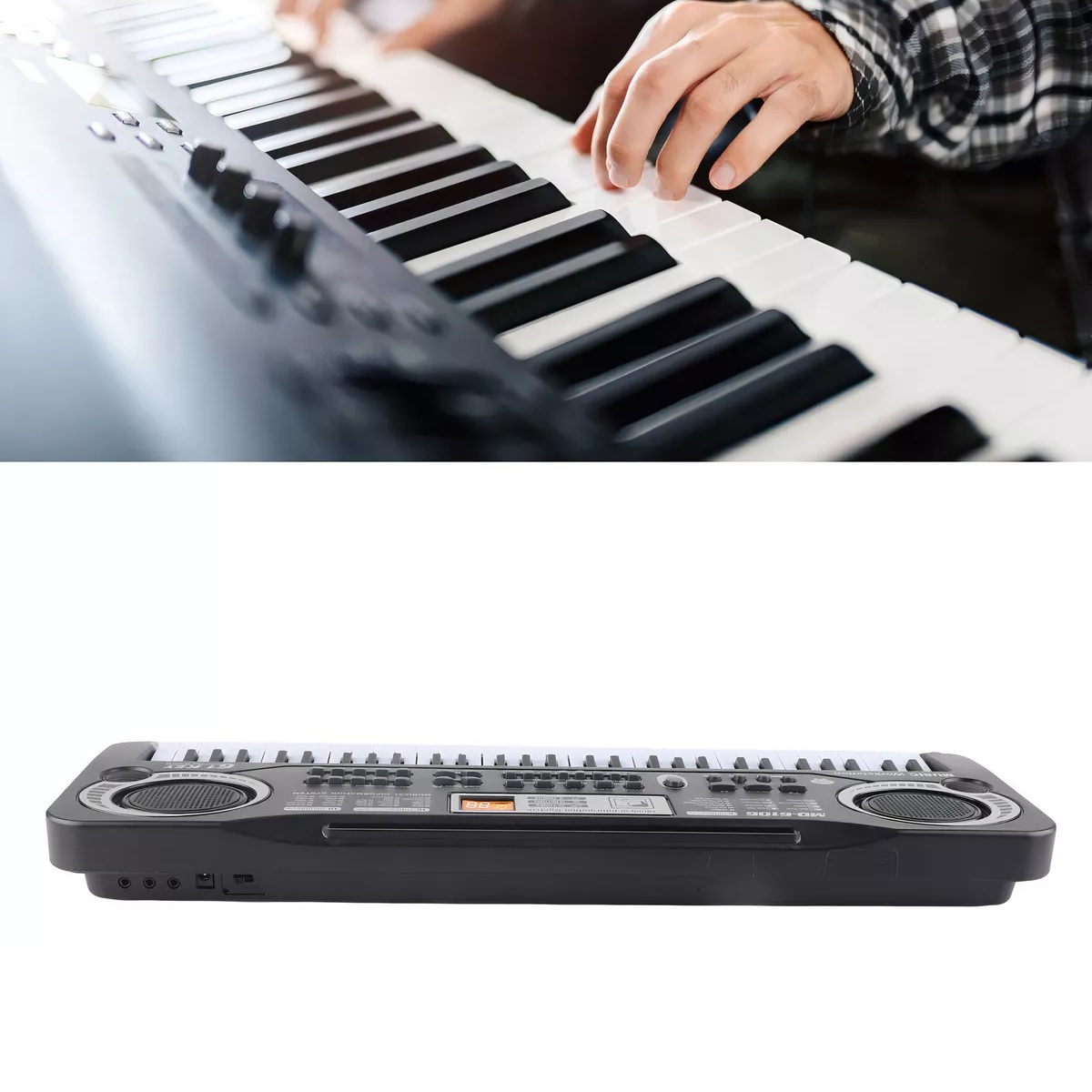 Teclado Para Niños Con Micrófono, Teclado De Piano Portátil De 61