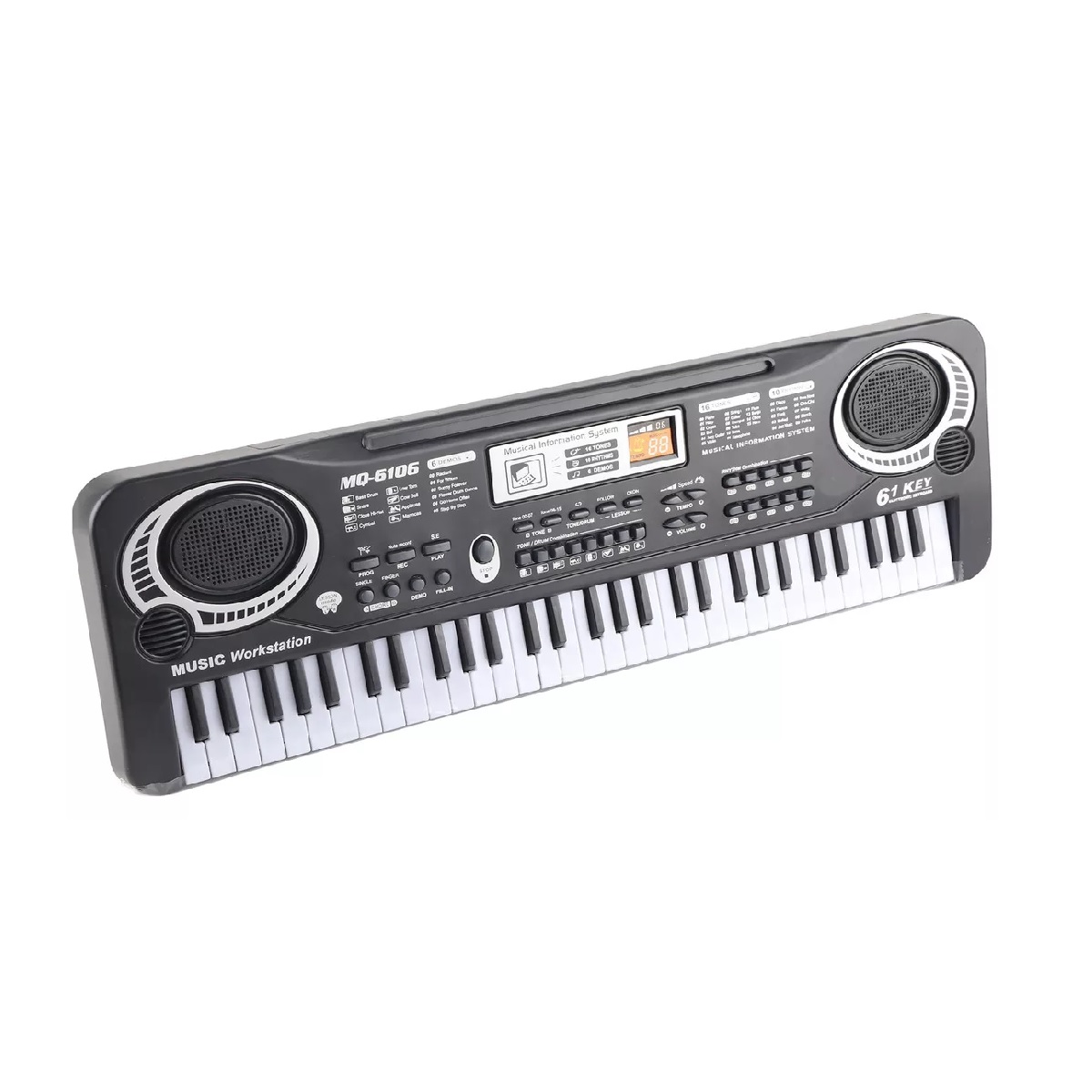 Teclado Para Niños Con Micrófono, Teclado De Piano Portátil De 61