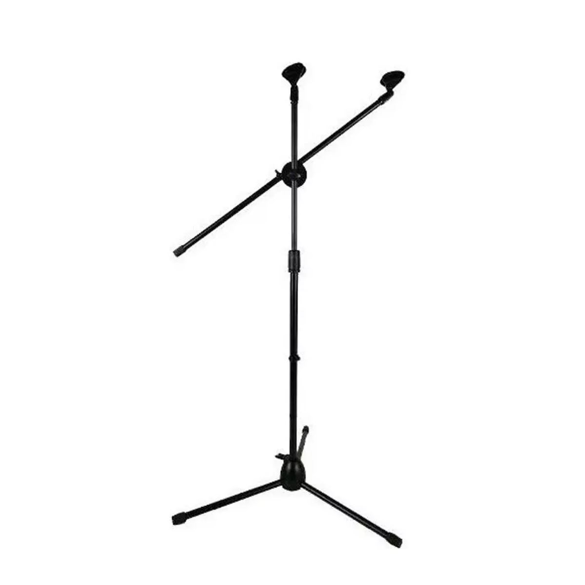 Pedestal Atril Base Stand 2 Microfonos Profesional Con Boom