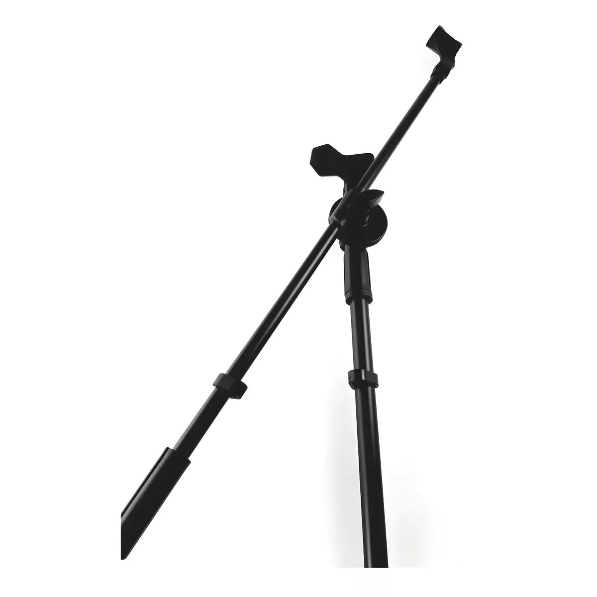 Pedestal Atril Base Stand 2 Microfonos Profesional Con Boom