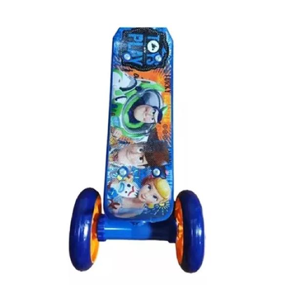 Scooter Patin Del Diablo Infantil Toy Story 3 Ruedas Color Azul
