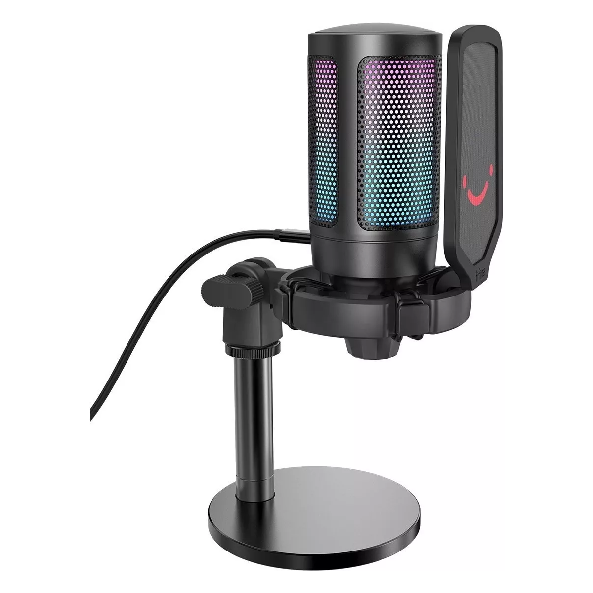 Micrófono Para Juegos Fifine Modelo A6V RGB, Gamer, podcast