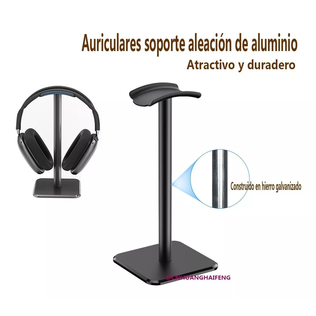 Soporte Para Audífonos Base Universal Negro