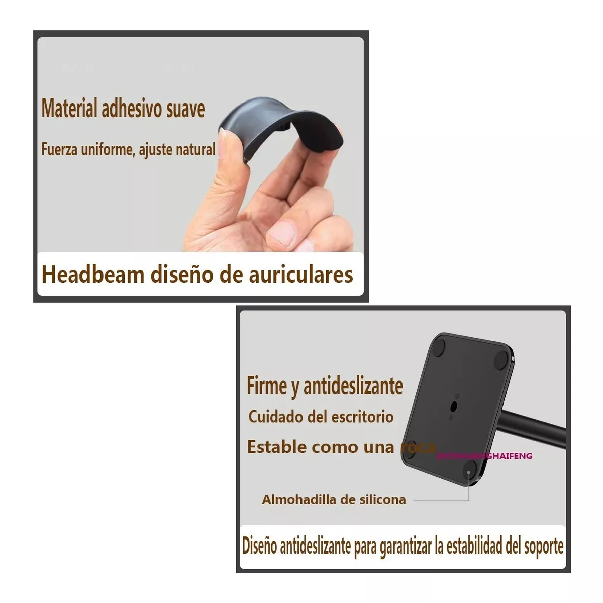 Soporte Para Audífonos Base Universal Negro