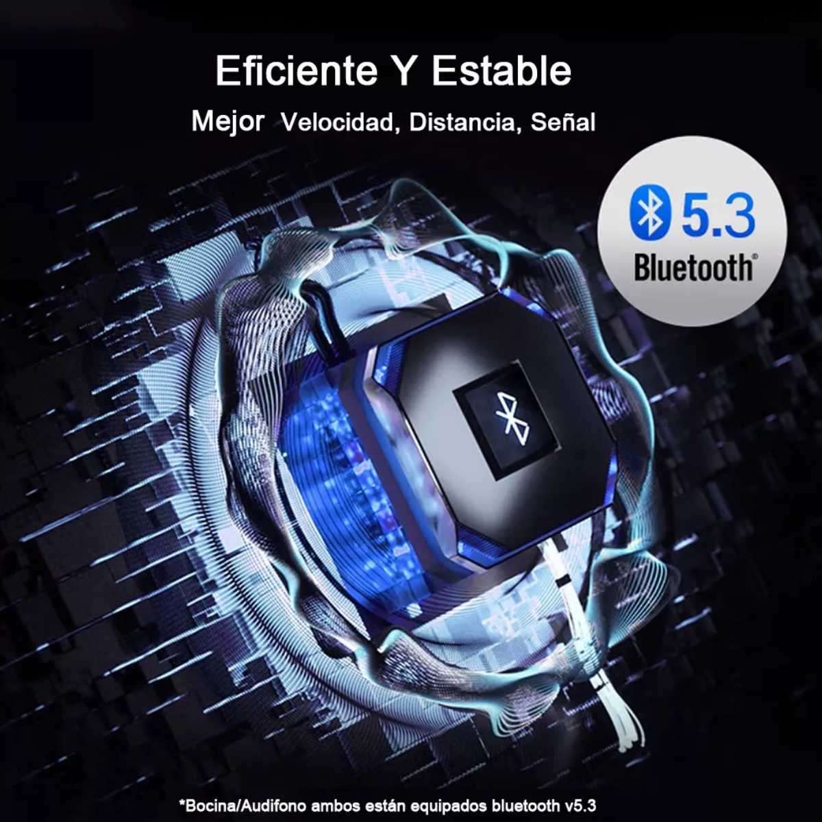 Mini Bocina Portátil Bluetooth Audífonos Inalámbricos 2 En 1
