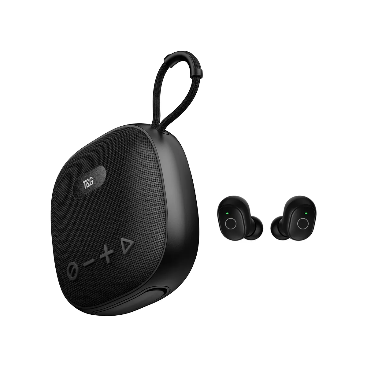 Mini Bocina Portátil Bluetooth Audífonos Inalámbricos 2 En 1