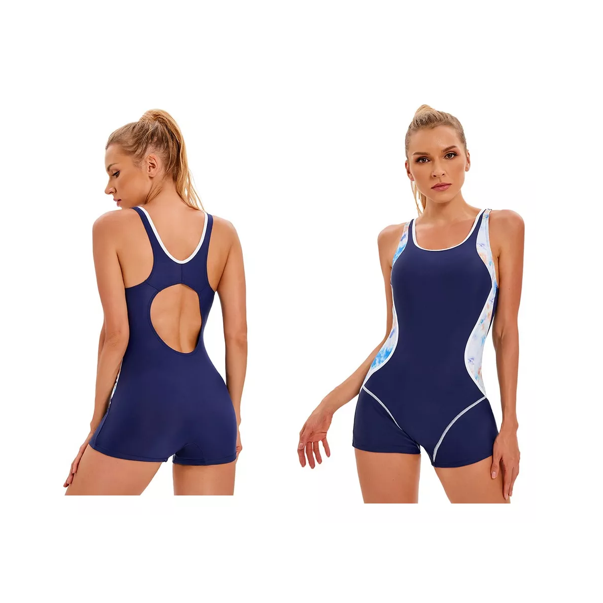 Traje De Baño Deportivo Mujer Completo Dama Bañadores Bikini Talla XL