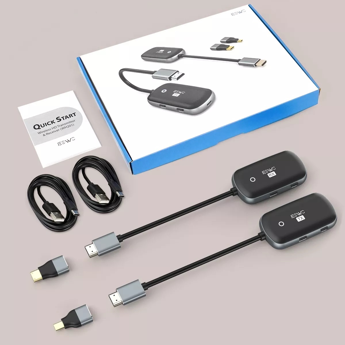 Extensor HDMI Inalámbrico 30m Transmisor y Receptor HDMI 1080p